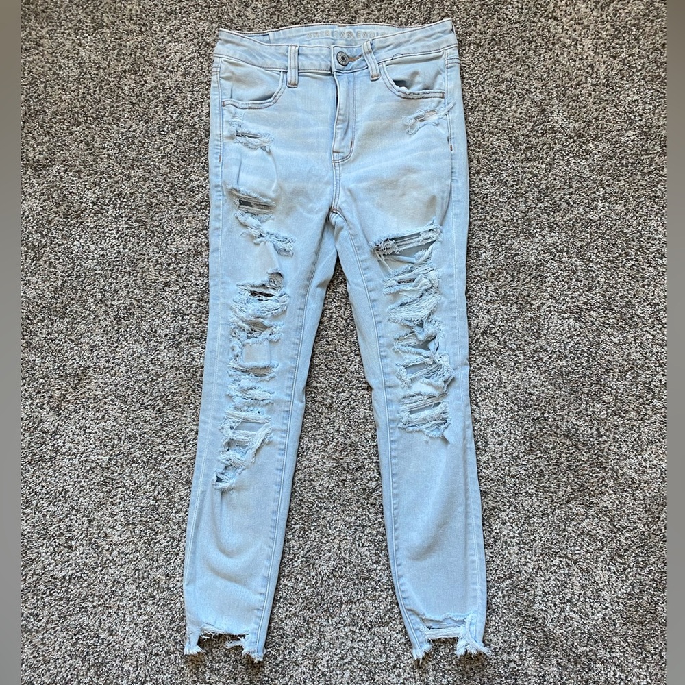 American Eagle Hi rise Jegging crop